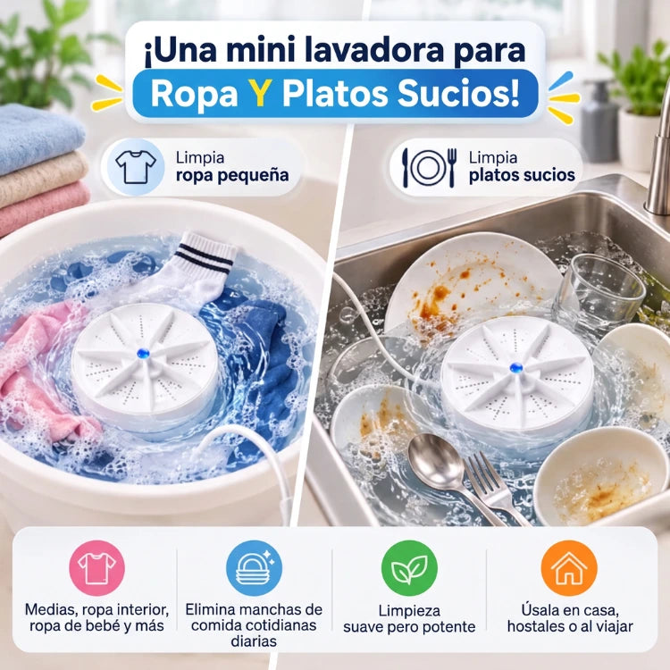 Mini Lavadora Portátil